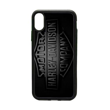 Cococase Harley Davidson Logo Black Edition Z5318 Casing for iPhone X
