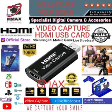 VIDEO Capture HDMI USB Card Streaming Mobile Game PS Live Broadcast YouTube Meeting Recording EZCap 