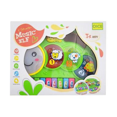 Momo Snail Music Elf Piano Animal Binatang Mainan Anak - Hijau