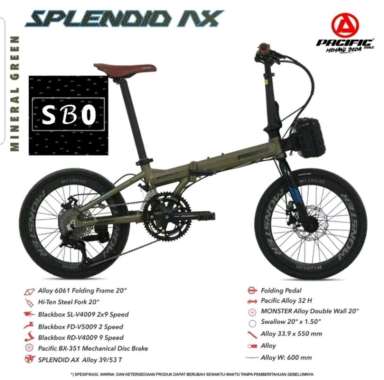 Sepeda Lipat Pacific SPLENDID AX 20 Inch