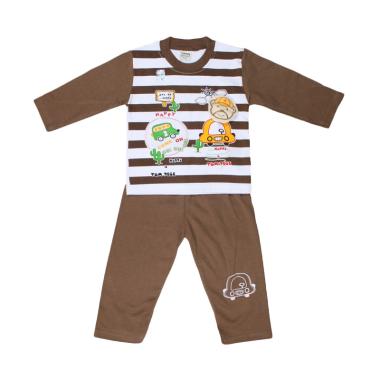 TOMPEGE TP-55020 Setelan Piyama Anak Laki-laki - Coklat