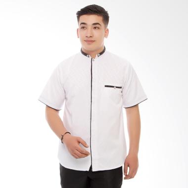 Fayruuz Baju Koko Lengan Pendek Pria - Putih