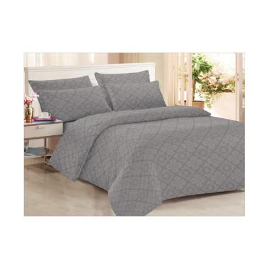 Clarin House Emboss Jacquard Set Sprei dan Bed Cover - Storm Front