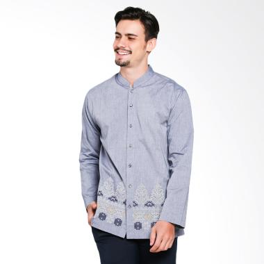 INTRESSE Cairns Long Baju Koko Pria - Navy