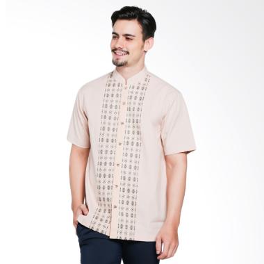 Intresse Saddlebag Baju Koko Pria - Cream