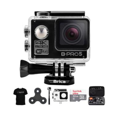 Brica B-PRO 5 Alpha Edition 1 4K AE ... pin Action Camera - Hitam
