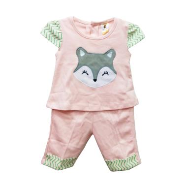 Gracie W56 Setelan Baju Bayi Perempuan - Peach