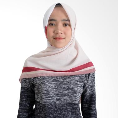 Tiffany Kenanga Printing Kkatun Jilbab Segiempat - Voal Pomegrane