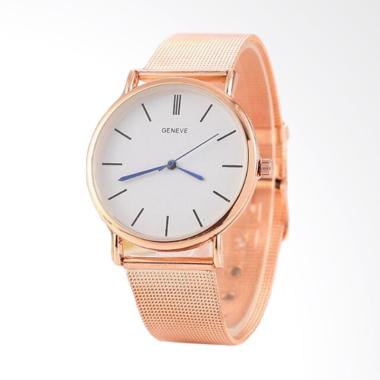 GENEVE Rantai Pasir Ori RB Jam Tangan Wanita - Rose Gold