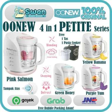 OONEW Baby Food processor 4 in 1 / Mpasi Bayi / Petite Series - Pink Salmon Yellow Banana
