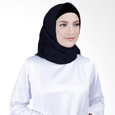 Cantik Kerudung Misha Square Voal Shawl Hijab - Black No.13