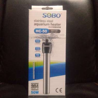 SOBO HC 50 STAINLESS STEEL AQUARIUM HEATER 50 WATT
