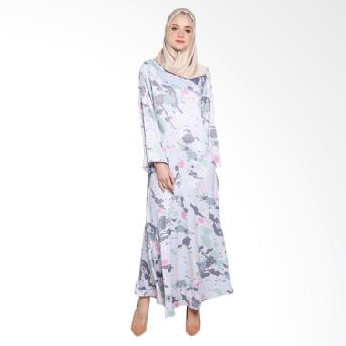 Covering Story C Ceila Dress Muslim Wanita - Light Grey