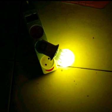 Lampu Tidur Led + Fiting Colok Switch/Lampu Tidur Led Warna Warni kuning