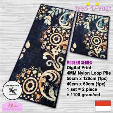 Tren-D-rugs Karpet keset kaki modern printing alas lantai dapur set lorong panjang runner kitchen ma
