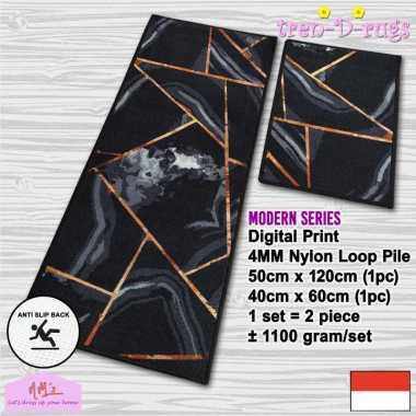 Tren-D-rugs Karpet keset kaki modern printing alas lantai dapur set lorong panjang runner kitchen ma