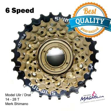Sprocket 6 top speed shimano