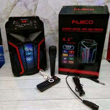 Speaker Bluetooth Fleco FL611 / 612 Free Microphone Karaoke/Salon Aktif Wireless Subwoofer 6,5 Inch