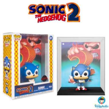 Funko POP! Game Cover Sonic the Hedgehog 2 - Sonic with Case EXCLUSIVE