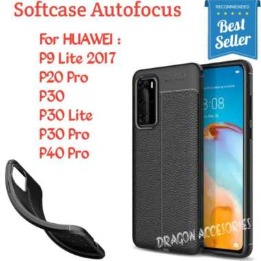 Autofocus P9 Lite P20 P30 Lite P40 Pro Huawei Softcase Silikon Leather Case Kulit Shockproof Casing 