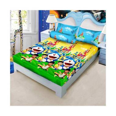 Kintakun Sprei D'luxe - 180 x 200 (King) - Doraemon Kingdom