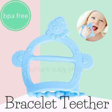 BABY BRACELET TEETHER / TEETHER GELANG MIRIP ANGE TEETHER BRACELET PINK