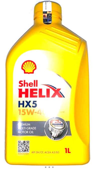 OLI SHELL HELIX HX5 15W40 1L PREMIUM MULTI GRADE MOTOR OIL UTK MESIN MOBIL BENSIN & DIESEL JUGA UTK 