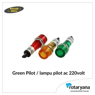 Green Pilot / lampu pilot ac 220volt #A08009