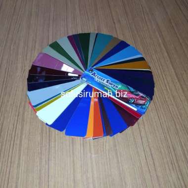 KATALOG CAT MOBIL KIPAS ACLOSE SUPER METALLIC WARNA KARTU WARNA COLOR