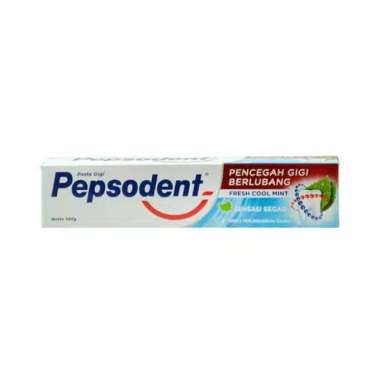 Promo Harga Pepsodent Pasta Gigi Pencegah Gigi Berlubang Fresh Cool Mint 75 gr - Blibli