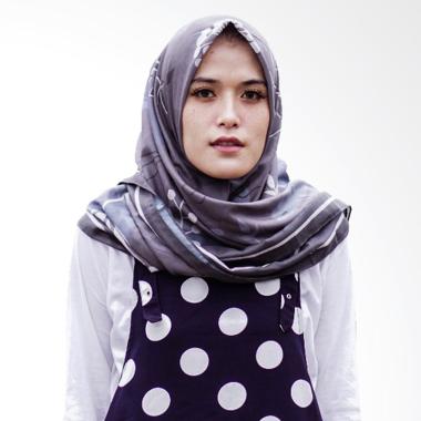 Miranti Scarf Jilbab Segiempat - Grey