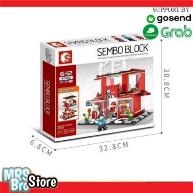 LEGO BRICK ANAK SEMBO CITY KFC STORE 601018 LEGO TOKO KFC
