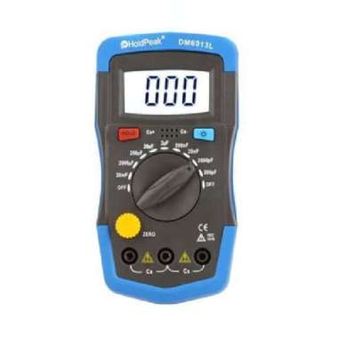 HoldPeak DM6013L Handheld Digital Capacitance Meter Capacitor biru
