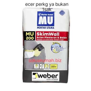 mortar mu 1kg 1 kg ecer kimia acian plesteran beton mu 200 mu2000 kilo