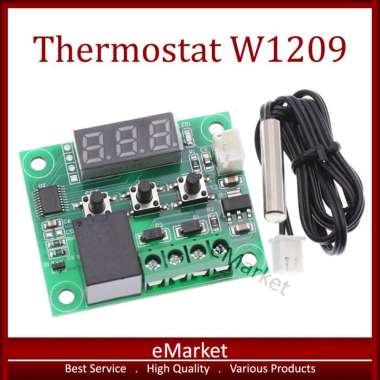 Thermostat W1209 Digital DC 12V - Termostat Modul Sensor Pengatur Suhu LED