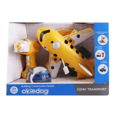Okiedog Diy Rc - Plane Mainan Kegiatan Remote Control Anak) Yellow