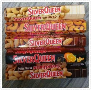 Coklat Silverqueen Chunkybar Almond Cashew 92gr Almond