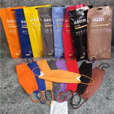 MASKER MOUSON KF94 ISI 10PC BLACK JEANS