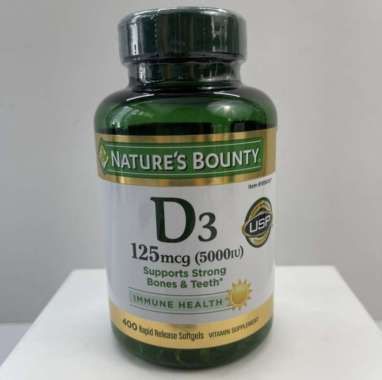 Nature's nature natures bounty vitamin d3 vit d3 vitamin d vit d 5000iu 5000 iu 400