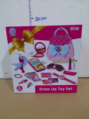 Mainan Kosmetik Anak-Anak Dress Up Toy Set Putri Kecil Makeup Tas