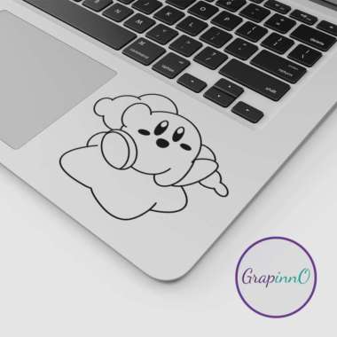 Decal Sticker Macbook Apple Kirby Star Nintendo Karakter Stiker Laptop