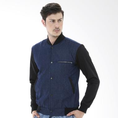 Crows Denim Denim Style Comby Baseball Jaket Pria