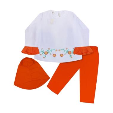 MacBear Fatimah Setelan Hijab Baju Anak - Orange