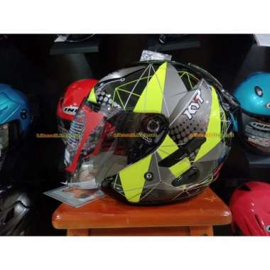 Jual Helm Kyt Yellow Double Visor 