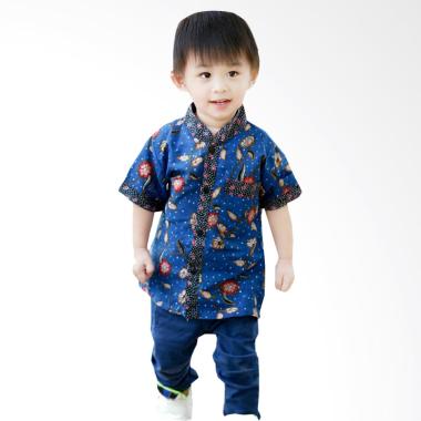 Welans Batik Motif LP010 COWO Kaftan Kemeja Anak Laki-laki