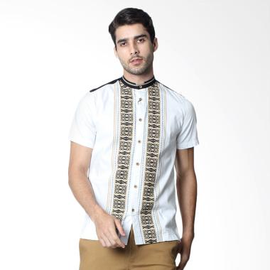 Manzone Fakelondon Mudra Baju Koko Pria - White