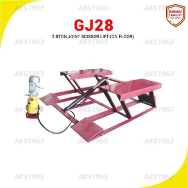 Mesin Angkat Mobil Kapasitas 2.8 Ton Joint Scissor Lift 3Hp 380V - GJ28