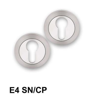 EVOMAB - MACC-E4-SN/CP - Escutcheon (Bulat Minimalis Satin Nickel/Chrome Plat)