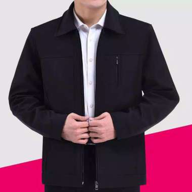 Jasket / Jas Jaket / Jaket kantor Pria bahan kain katun / Jaket cowo Terlaris Putih S