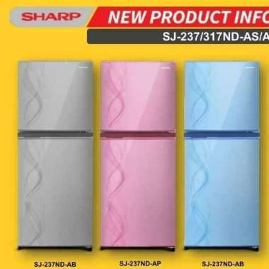 Kulkas Sharp 2 Pintu SJ-237 ND. New Series . No Frost